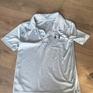Under Armour Kids Light Gray Polo